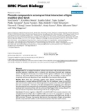 báo cáo khoa học: Phenolic compounds in ectomycorrhizal interaction of lignin modified silver birch