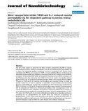 báo cáo khoa học: Silver nanoparticles inhibit VEGF-and IL-1 -induced vascular permeability via Src dependent pathway in porcine retinal endothelial cells