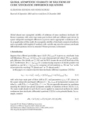 GLOBAL ASYMPTOTIC STABILITY OF SOLUTIONS OF CUBIC STOCHASTIC DIFFERENCE EQUATIONS ALEXANDRA RODKINA