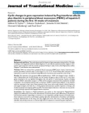 báo cáo hóa học: Cyclic changes in gene expression induced by Peg-interferon alfa-2b plus ribavirin in peripheral blood 