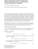 Báo cáo hóa học: IMPLICIT PREDICTOR-CORRECTOR ITERATION PROCESS FOR FINITELY MANY ASYMPTOTICALLY 