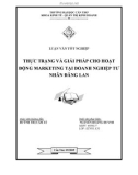LUẬN VĂN TỐT NGHIỆP THỰC TRẠNG VÀ GIẢI PHÁP CHO HOẠT ĐỘNG MARKETING TẠI DOANH NGHIỆP TƯ NHÂN ĐĂNG LAN