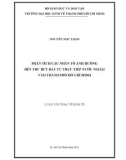 Luận văn Thạc sĩ Kinh tế: Phân tích các nhân tố ảnh hưởng đến thu hút đầu tư trực tiếp nước ngoài vào thành phố Hồ Chí Minh