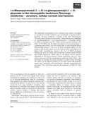 Báo cáo khoa học: a-D-Mannopyranosyl-(1 ﬁ 2)-a-D-glucopyranosyl-(1 ﬁ 2)glycerate in the thermophilic bacterium Petrotoga miotherma ) structure, cellular content and function