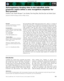 Báo cáo khoa học: Autoregulatory binding sites in the zebraﬁsh six3a promoter region deﬁne a new recognition sequence for Six3 proteins