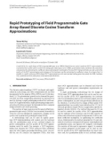 Báo cáo hóa học: Rapid Prototyping of Field Programmable Gate Array-Based Discrete Cosine Transform Approximations