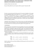 Báo cáo hóa học: MULTIPLE PERIODIC SOLUTIONS FOR A DISCRETE TIME MODEL OF PLANKTON ALLELOPATHY