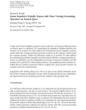 Báo cáo hóa học: Research Article Linear Impulsive Periodic System with Time-Varying Generating Operators on Banach Space