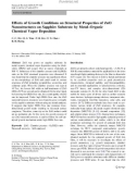 Báo cáo hóa học: Effects of Growth Conditions on Structural Properties of ZnO Nanostructures on Sapphire Substrate by Metal–Organic Chemical Vapor Deposition