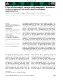 Báo cáo khoa học: Effect of monovalent cations and G-quadruplex structures on the outcome of intramolecular homologous recombination