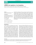 Báo cáo khoa học: miRNAs and regulation of cell signaling