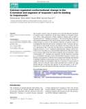 Báo cáo khoa hoc : Calcium-regulated conformational change in the C-terminal end segment of troponin I and its binding to tropomyosin