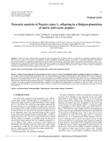 Báo cáo lâm nghiệp: Paternity analysis of Populus nigra L. oﬀspring in a Belgian plantation of native and exotic poplars