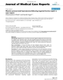 Báo cáo y học: Massive penoscrotal haematoma following inguinal hernia repair: a case report