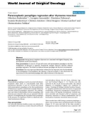 Báo cáo khoa học: Paraneoplastic pemphigus regression after thymoma resection