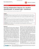 Báo cáo y học: Species-independent bioassay for sensitive quantification of antiviral type I interferons