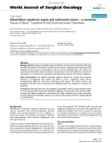 Báo cáo khoa học: Clostridium septicum sepsis and colorectal cancer - a reminder