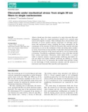 Báo cáo khoa học: Chromatin under mechanical stress: from single 30 nm ﬁbers to single nucleosomes