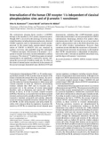 Báo cáo khoa học: Internalization of the human CRF receptor 1 is independent of classical phosphorylation sites and of b-arrestin 1 recruitment