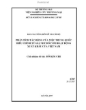 luận văn: PHÂN TÍCH TÁC ĐỘNG CỦA VIỆC TRUNG QUỐC ĐIỀU CHỈNH TỶ GIÁ NDT ĐỐI VỚI HẠT ĐỘNG XUẤT KHẨU CỦA VIỆT NAM