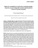 Báo cáo khoa học: Indices de compétition en forêt dense tropicale humide : étude de cas sur le dispositif sylvicole expérimental de Paracou (Guyane française)