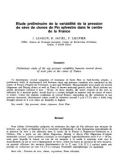 Báo cáo khoa học: Etude préliminaire de la variabilité de la pression de sève de clones de Pin sylvestre dans le centre de la France