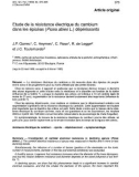 Báo cáo khoa học: Etude de la résistance électrique du cambium dans les épicéas (Picea abies L.) dépérissants