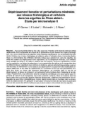 Báo cáo khoa học: Dépérissement forestier et perturbations minérales aux niveaux histologique et cellulaire dans les aiguilles de Picea abies L. Étude par microanalyse X