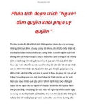 Phân tích đoạn trích Người cầm quyền khôi phục uy quyền _3