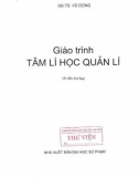 Giáo trình Tâm lí học quản lí: Phần 1