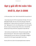 Gợi ý giải đề thi môn Văn khối D, đợt 2-2006_2