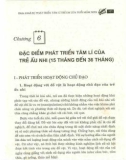 Giáo trình Sự phát triển tâm lý trẻ em lứa tuổi mầm non 2