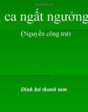 Bài giảng Ngữ văn - Bài: Bài ca ngất ngưởng