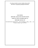 Giáo trình Ngoại ngữ chuyên ngành (Nghề: Kỹ thuật chế biến món ăn - Trung cấp) - Trường Cao đẳng Cơ giới Ninh Bình (2021)