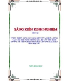 Sáng kiến kinh nghiệm THPT: Phát triển năng lực giải quyết vấn đề và sáng tạo cho Học sinh thông qua bộ câu hỏi định hướng về thí nghiệm hóa học chương Halogen hóa học 10