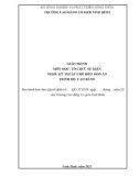 Giáo trình Tổ chức sự kiện (Nghề: Kỹ thuật chế biến món ăn - Cao đẳng) - Trường Cao đẳng Cơ giới Ninh Bình (2021)