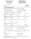 Đề kiểm tra học kì 1 môn Toán lớp 11 năm 2022-2023 có đáp án - Trường THPT Võ Nguyên Giáp (Mã đề 111)