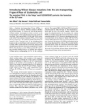 Báo cáo Y học: Introducing Wilson disease mutations into the zinc-transporting P-type ATPase ofEscherichia coli The mutation P634L in theÔhingeÕ motif (GDGXNDXP) perturbs the formation of the E2P state