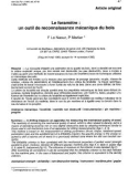 Báo cáo khoa học: Le foramètre : outil de reconnaissance mécanique du bois F Le Naour, P Morlier Université de Bordeaux, laboratoire de génie civil, GS rhéologie du bois, UA 867 du CNRS, 33405 Talence cedex, France