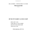 Đề thi tốt nghiệp cao đẳng nghề Điện tử công nghiệp - TH44