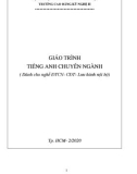 Giáo trình Tiếng Anh chuyên ngành (Dành cho nghề ĐTCN-CĐT)