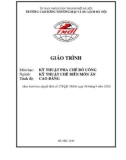 Giáo trình Kỹ thuật pha chế đồ uống (Ngành: Kỹ thuật chế biến món ăn - Trình độ: Cao đẳng) - Trường Cao đẳng Thương mại và Du lịch Hà Nội