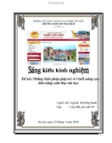 Sáng kiến kinh nghiệm: Những biện pháp giúp trẻ 4-5 tuổi nâng cao khả năng cảm thụ văn học - GV: N.T.Hồng Hạnh