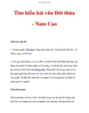 Tìm hiểu bài văn Đời thừa - Nam Cao_1