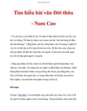 Tìm hiểu bài văn Đời thừa - Nam Cao_2