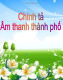 Giáo án điện tử môn Tiếng Việt lớp 3 - Tuần 17: Chính tả Âm thanh thành phố