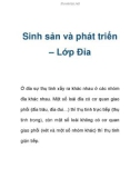 Sinh sản và phát triển – Lớp Đỉa