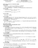 Đề thi tuyển sinh đại học năm 2009 Khối D, môn Toán (Đề chính thức) - Bộ Giáo dục & Đào tạo