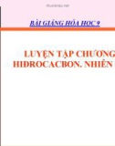 Bài giảng Hóa học 9 bài 42: Luyện tập chương 4 - Hidrocacbon, nhiên liệu