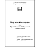 Sáng kiến kinh nghiệm Mầm non: Một số hình thức cho trẻ làm quen với văn học và chữ viết